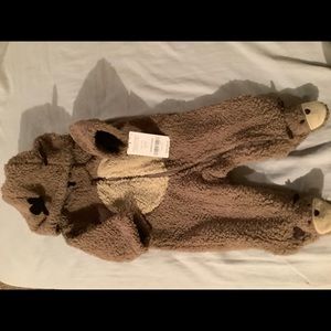Newborn baby bear bodysuit coat